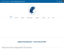 Tablet Screenshot of independentpsychiatry.com